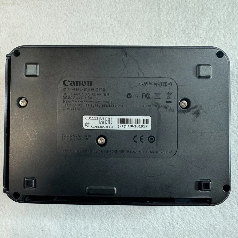 Canon Selphy CP910 Wireless Compact Photo Printer Black Parts Repair No Adapter